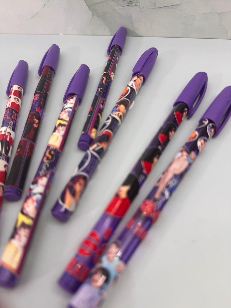 ARMY FREEBIES Purple Ink Fan Pens - Random Bulk - Pip & Purlie