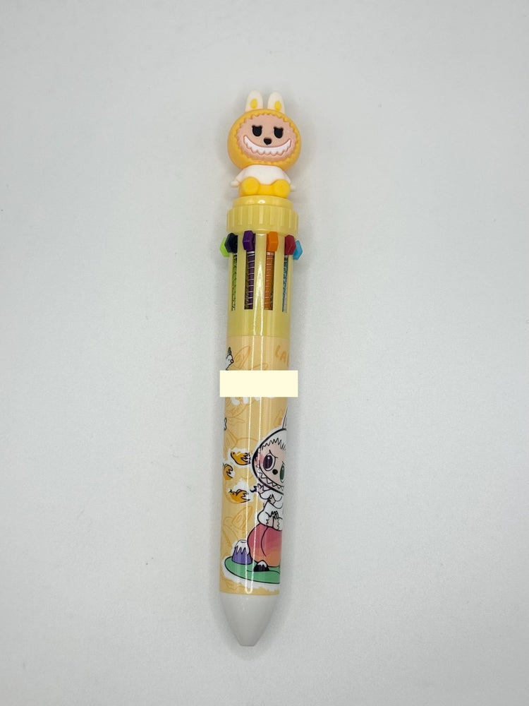 Bubu Monster Multicolor Pen | 10 Ink Colors | Cute Stationery Gift - Pip & Purlie