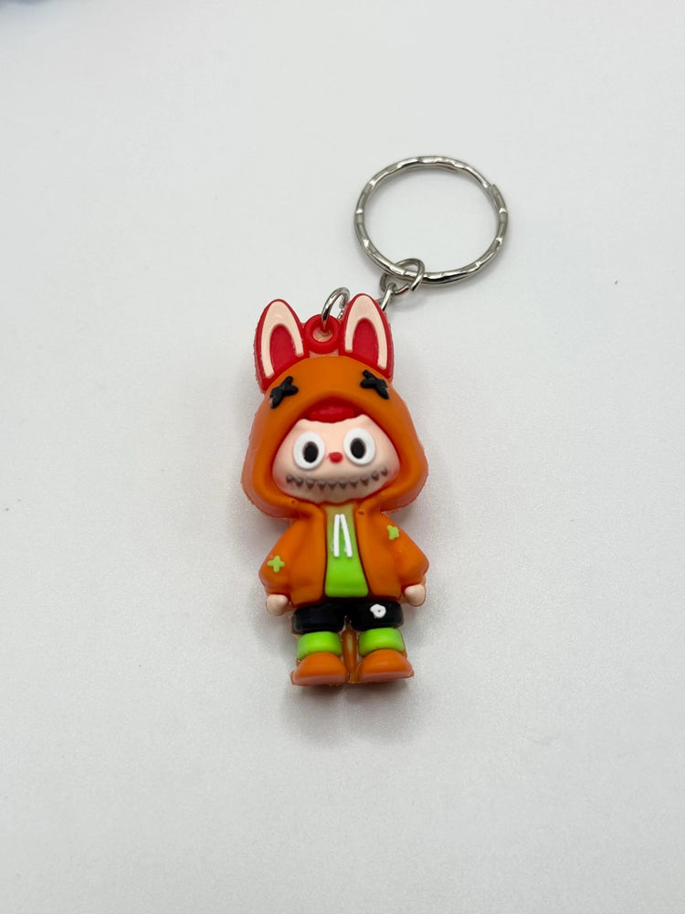 Bunny Ears Monster Keychain: Kawaii Key Ring - Pip & Purlie