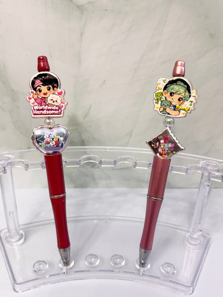 Cute Army Kpop Beadable Pen | Decorative Collectible Writing Pen - Pip & Purlie