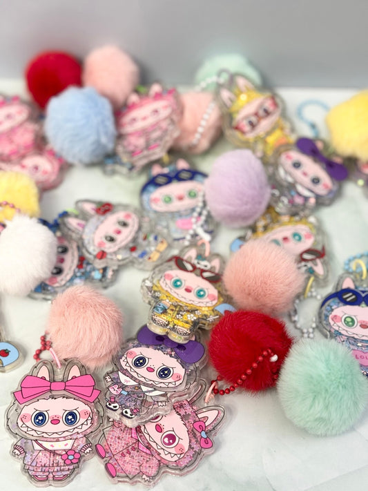 Cute Forest Friends Shaker Keychain - Pip & Purlie