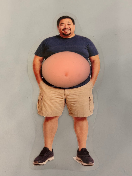 👨🏻 Dad Bod Squishy Fidget Toy - Stress Relief Belly Popper - CUSTOMIZABLE - Pip & Purlie