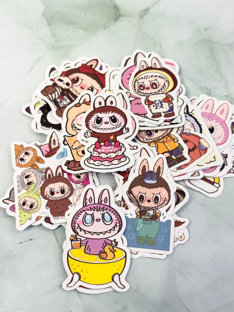 Forest Friend Monster Sticker Pack – 50 Playful, Colorful Designs! - Pip & Purlie