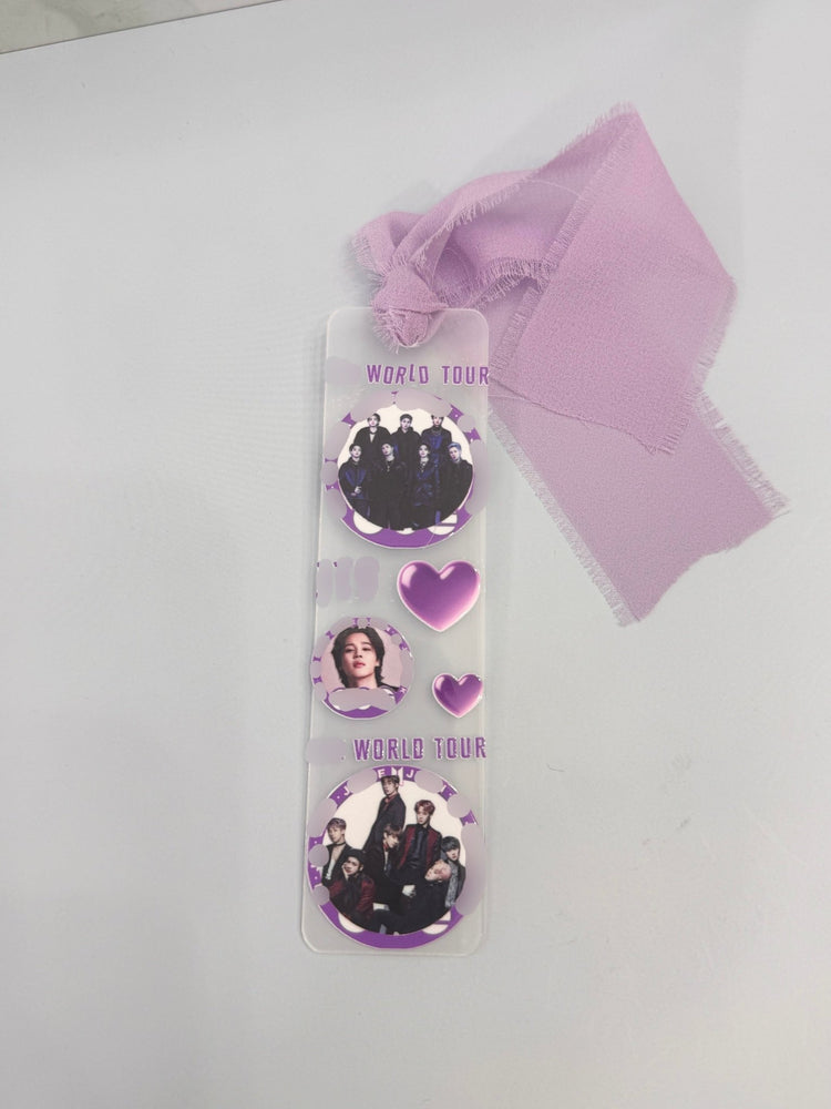 Handmade Purple Bookmark | Concert Freebie | Tassel Bookmark - Pip & Purlie