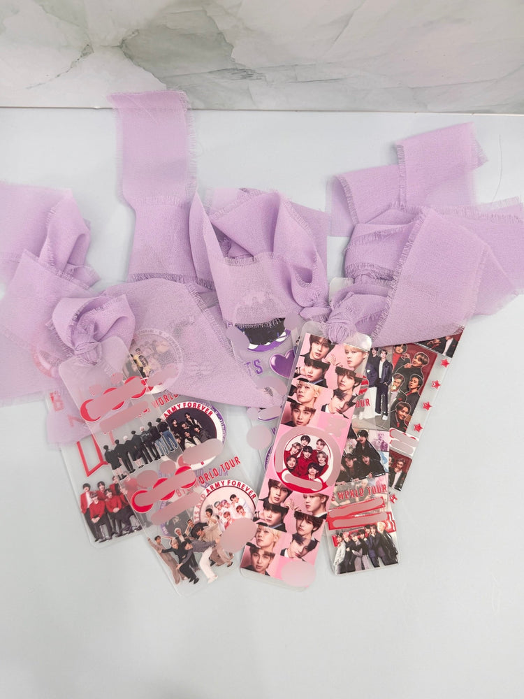 Handmade Purple Bookmark | Concert Freebie | Tassel Bookmark - Pip & Purlie