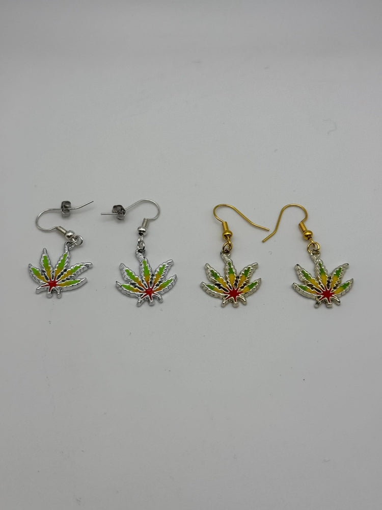 Happy Leaves Earrings | 420 - Friendly Jewelry | Gold & Silver Hardware | Stylish or Gag Gift - Pip & Purlie
