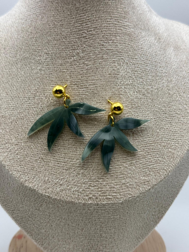 Happy Leaves Earrings | 420 - Friendly Jewelry | Gold & Silver Hardware | Stylish or Gag Gift - Pip & Purlie