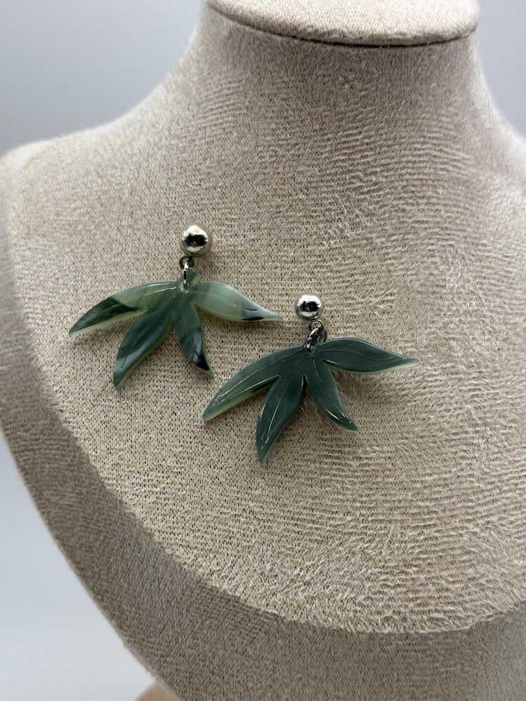 Happy Leaves Earrings | 420 - Friendly Jewelry | Gold & Silver Hardware | Stylish or Gag Gift - Pip & Purlie
