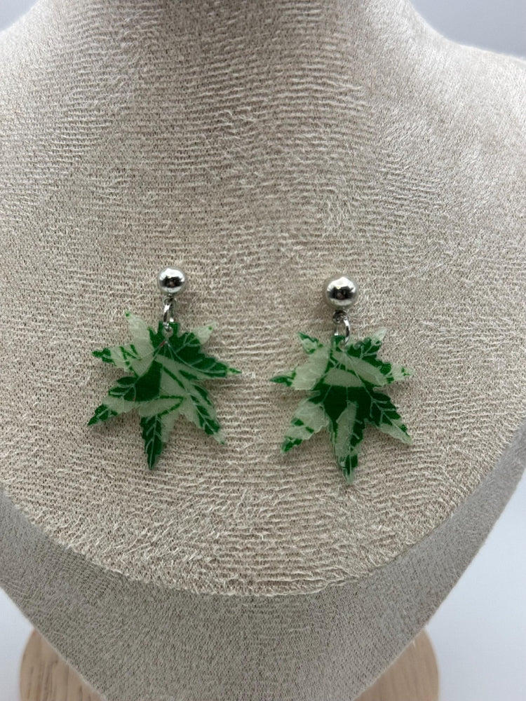 Happy Leaves Earrings | 420 - Friendly Jewelry | Gold & Silver Hardware | Stylish or Gag Gift - Pip & Purlie