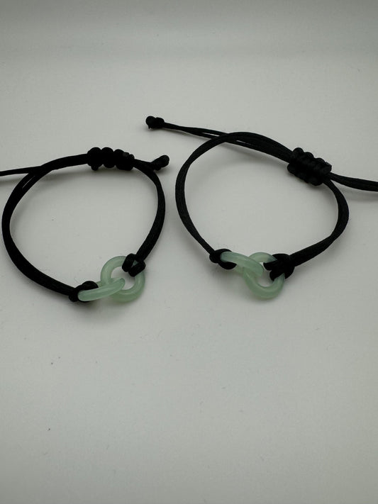 Interlocking Circle Charms Bracelet: Friendship Jewelry Set (2) - Pip & Purlie