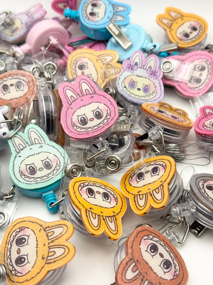 Monster Badge Reel: Fun Retractable ID Holder - Pip & Purlie