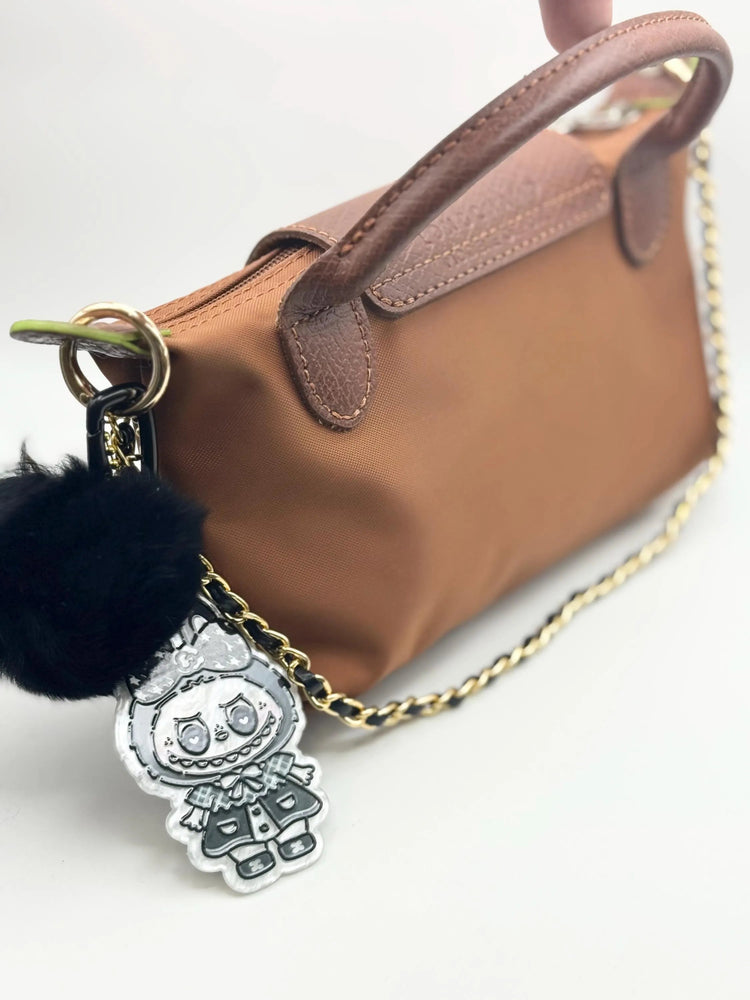 Monster Bag Charm – Gold or Silver, 14” Chain - Pip & Purlie