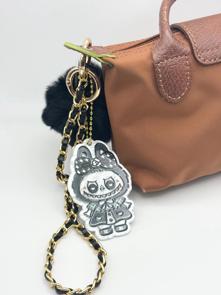 Monster Bag Charm – Gold or Silver, 14” Chain - Pip & Purlie