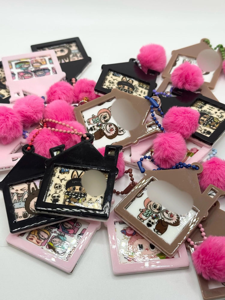 Monster House Shaped Keychain | Cute Character Bag Charm | Kawaii Gift - Pip & Purlie