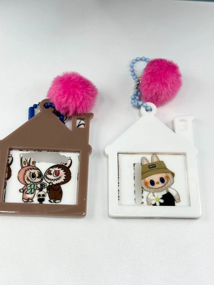 Monster House Shaped Keychain | Cute Character Bag Charm | Kawaii Gift - Pip & Purlie
