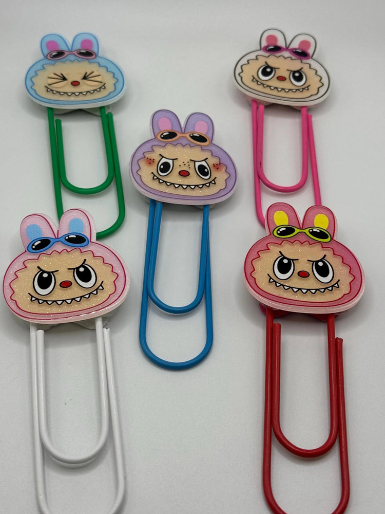 Monster Jumbo Paper Clips: Colorful Resin Charms - Pip & Purlie