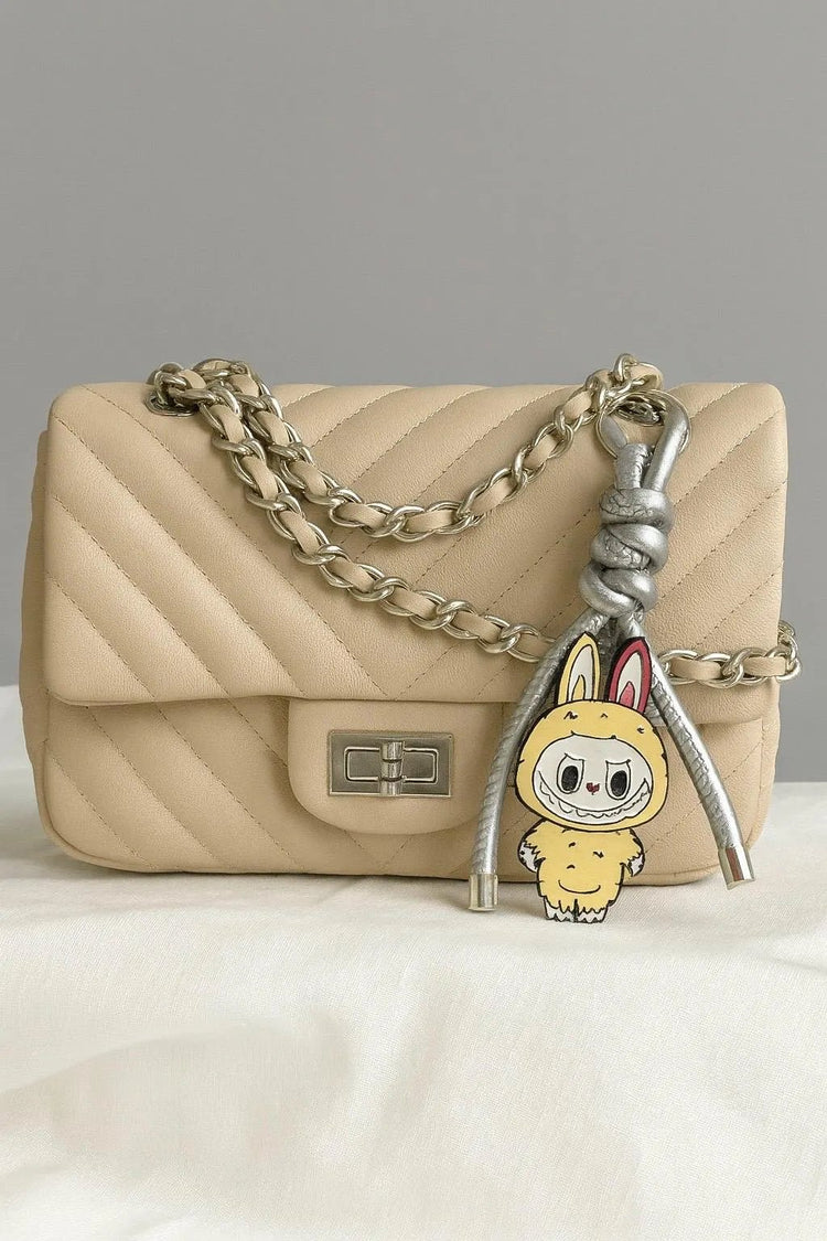 Monster Metal Full Body Bag Charm – Faux Leather Cord Accessory - Pip & Purlie