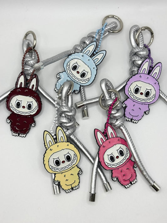 Monster Metal Full Body Bag Charm – Faux Leather Cord Accessory - Pip & Purlie