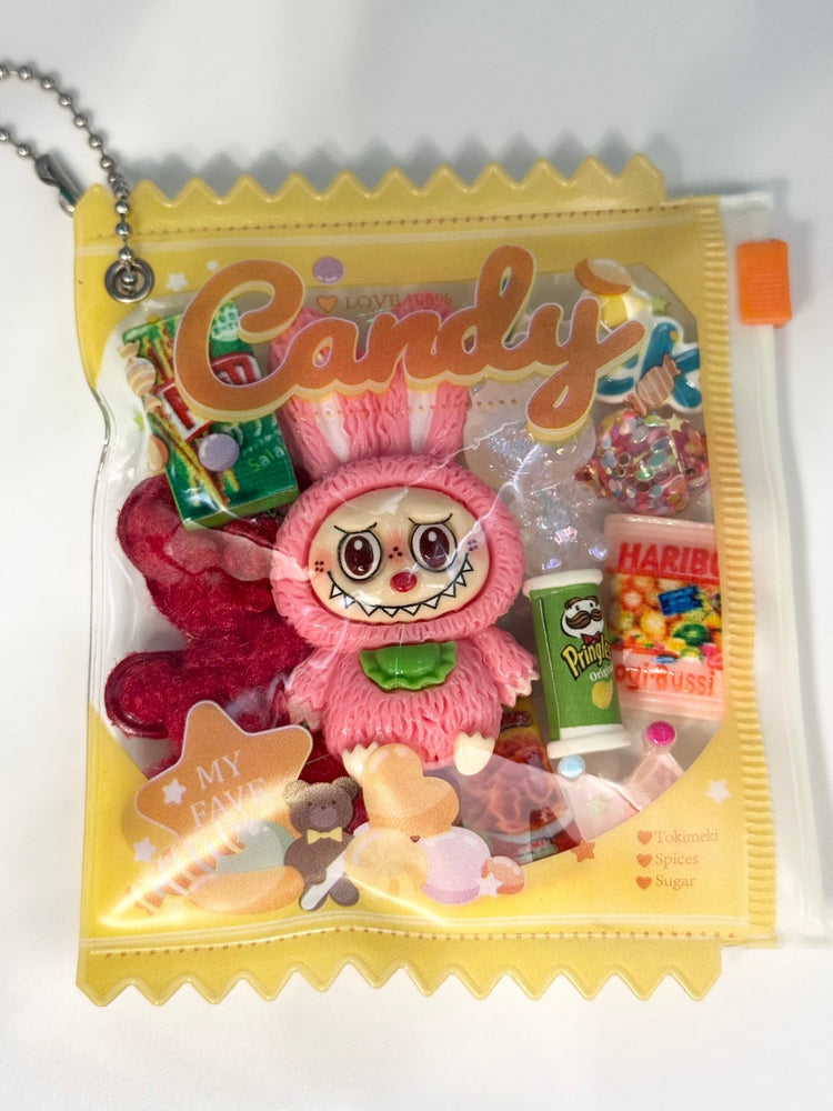 Monster Refillable Snack Bag Keychain: Surprise Treats Inside! - Pip & Purlie
