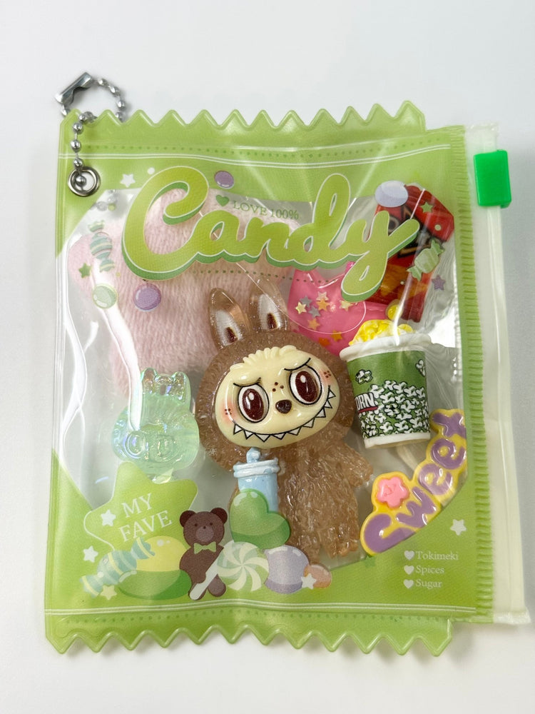 Monster Refillable Snack Bag Keychain: Surprise Treats Inside! - Pip & Purlie