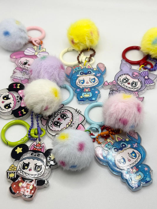 Monster Shaker Keychain | Cute Characters Bag Charm - Limited Quantity! - Pip & Purlie