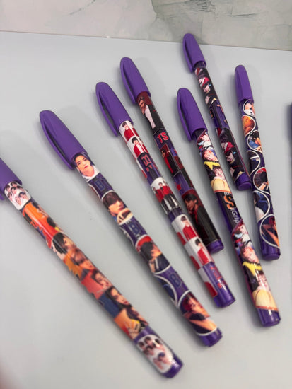 ARMY FREEBIES Purple Ink Fan Pens - Random Bulk - Pip & Purlie