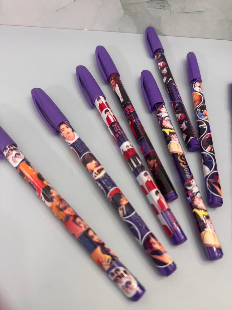 ARMY FREEBIES Purple Ink Fan Pens - Random Bulk - Pip & Purlie