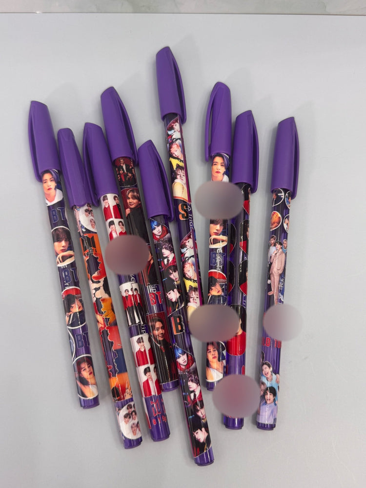ARMY FREEBIES Purple Ink Fan Pens - Random Bulk - Pip & Purlie