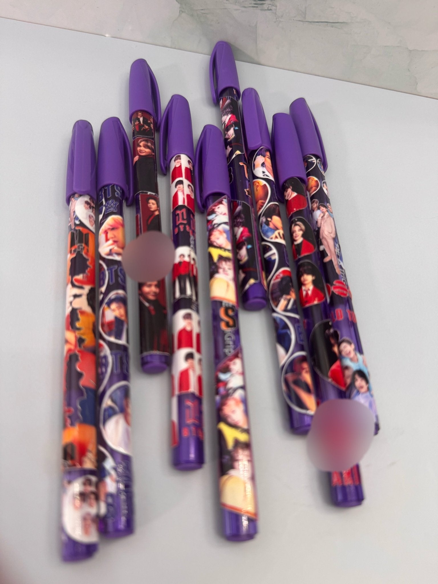 ARMY FREEBIES Purple Ink Fan Pens - Random Bulk - Pip & Purlie