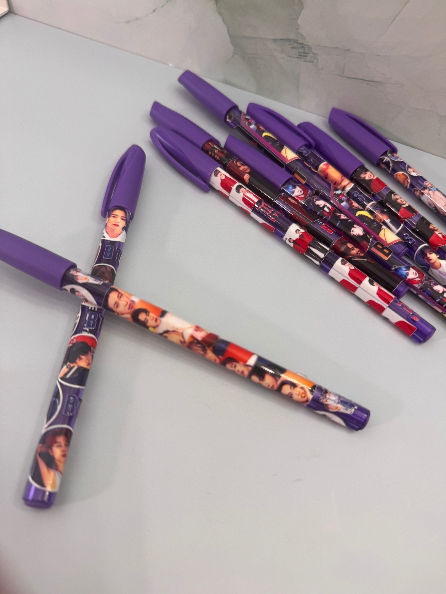 ARMY FREEBIES Purple Ink Fan Pens - Random Bulk - Pip & Purlie