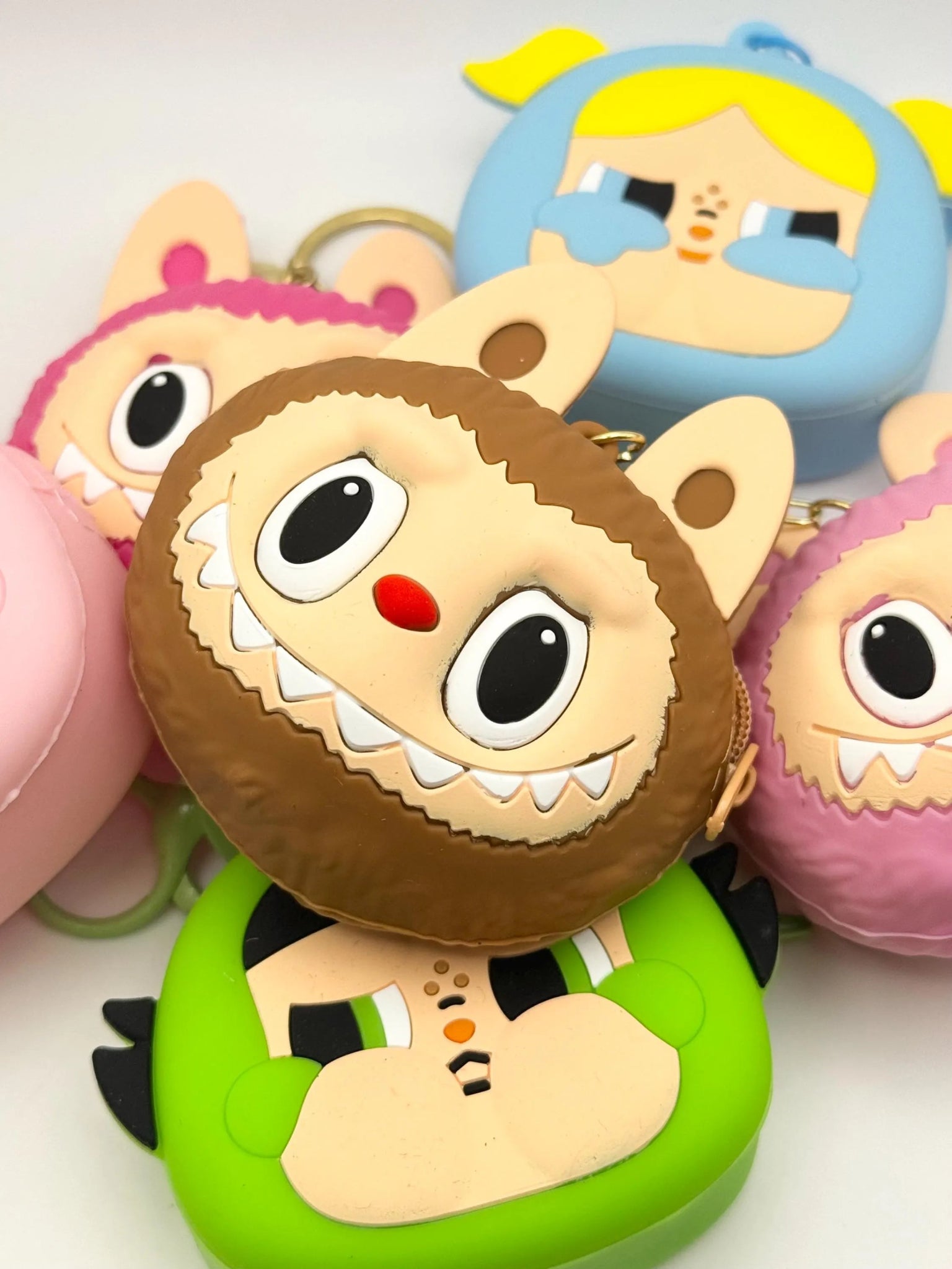 Baby & Monster Rubber Coin Purse Keychain – Super Spacious! - Pip & Purlie