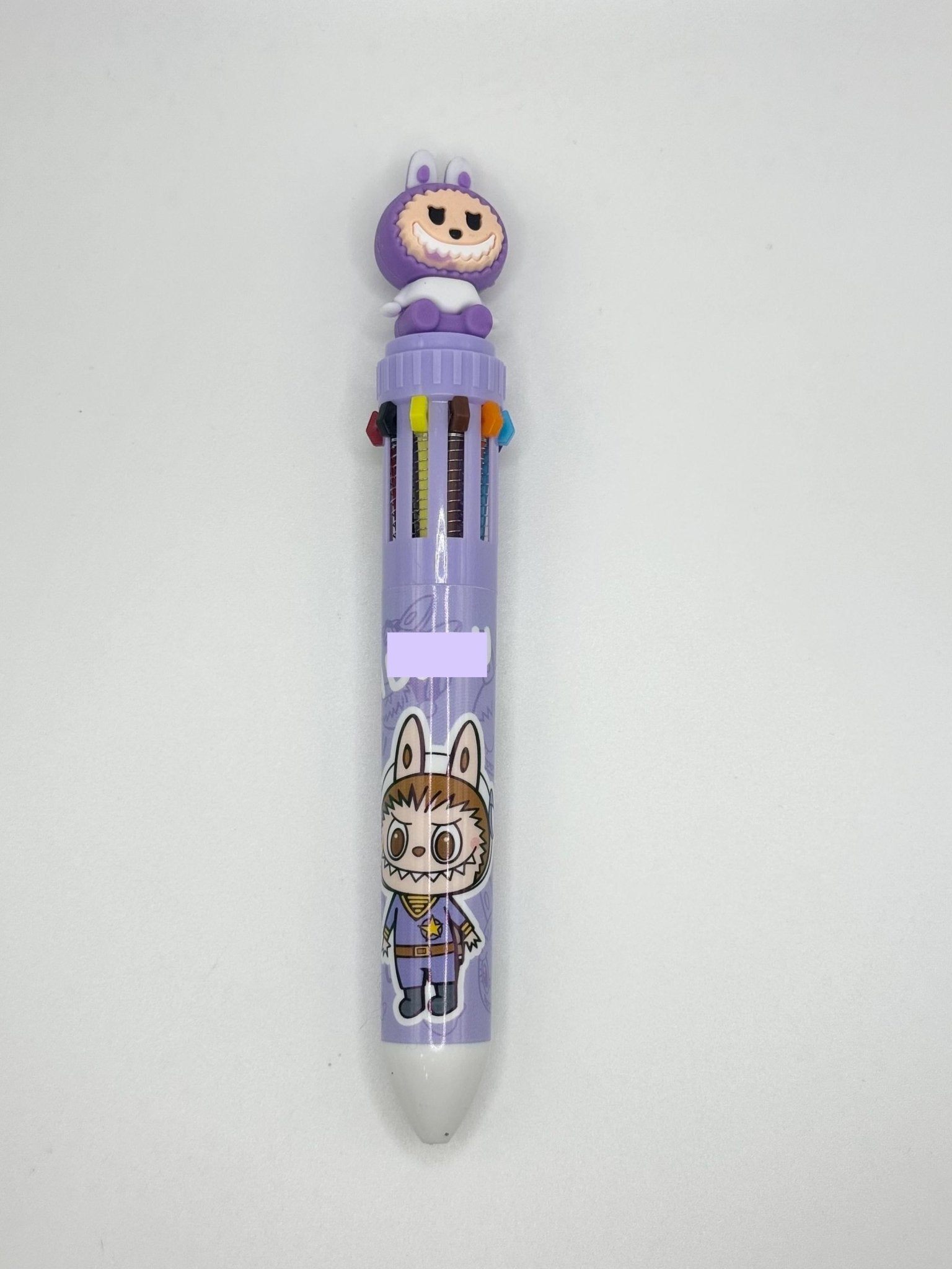Bubu Monster Multicolor Pen | 10 Ink Colors | Cute Stationery Gift - Pip & Purlie