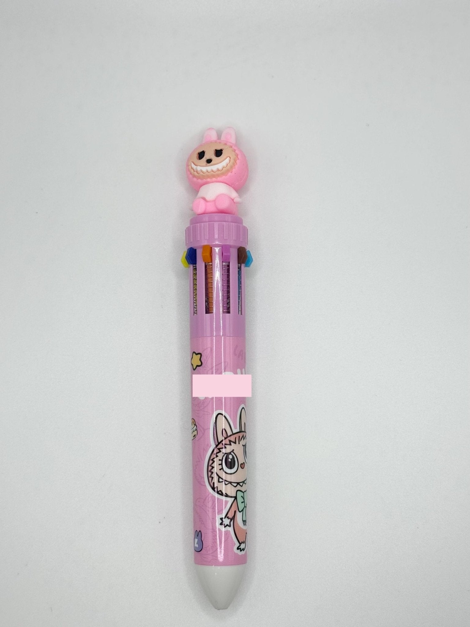 Bubu Monster Multicolor Pen | 10 Ink Colors | Cute Stationery Gift - Pip & Purlie