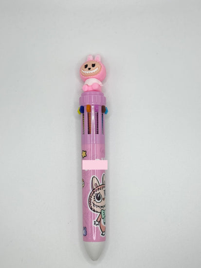 Bubu Monster Multicolor Pen | 10 Ink Colors | Cute Stationery Gift - Pip & Purlie