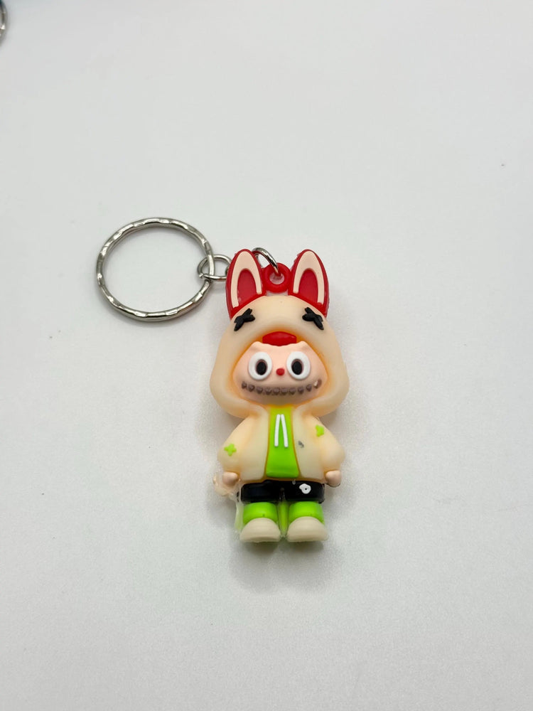 Bunny Ears Monster Keychain: Kawaii Key Ring - Pip & Purlie