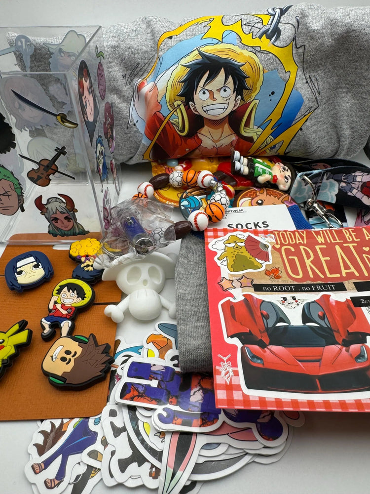 Curated Desk Essentials Box: Resin Crafts, Shoe Charms, Earrings - Kids Gift Set - Pip & Purlie