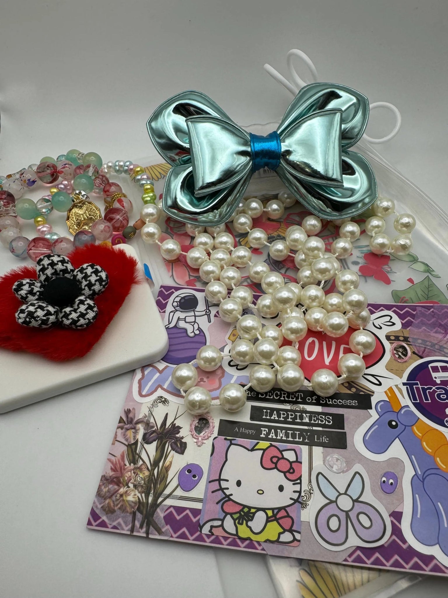 Curated Desk Essentials Box: Resin Crafts, Shoe Charms, Earrings - Kids Gift Set - Pip & Purlie