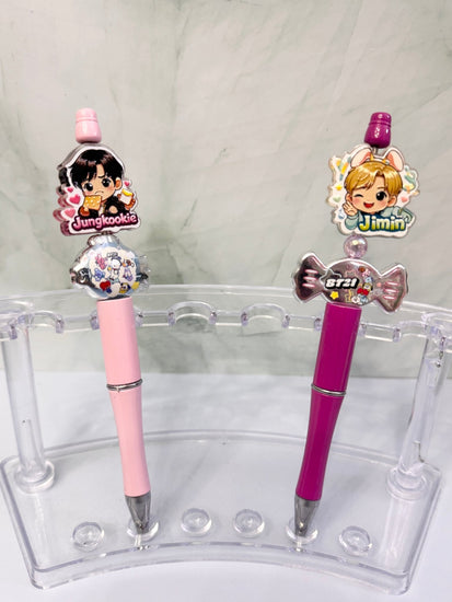 Cute Army Kpop Beadable Pen | Decorative Collectible Writing Pen - Pip & Purlie