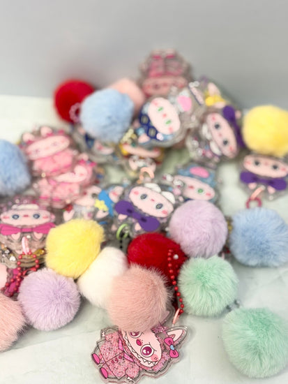 Cute Forest Friends Shaker Keychain - Pip & Purlie