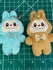Cute Monster Full Body Plushy Keychain - Adorable Soft Toy Bag Charm - Pip & Purlie