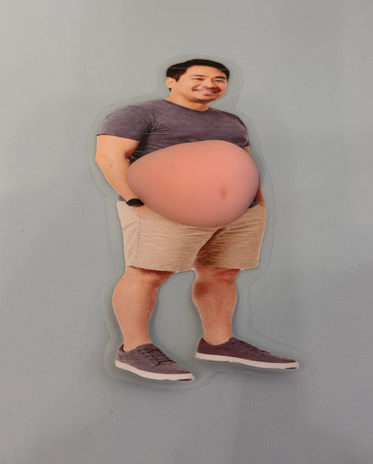 👨🏻 Dad Bod Squishy Fidget Toy - Stress Relief Belly Popper - CUSTOMIZABLE - Pip & Purlie