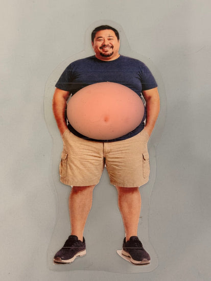 👨🏻 Dad Bod Squishy Fidget Toy - Stress Relief Belly Popper - CUSTOMIZABLE - Pip & Purlie