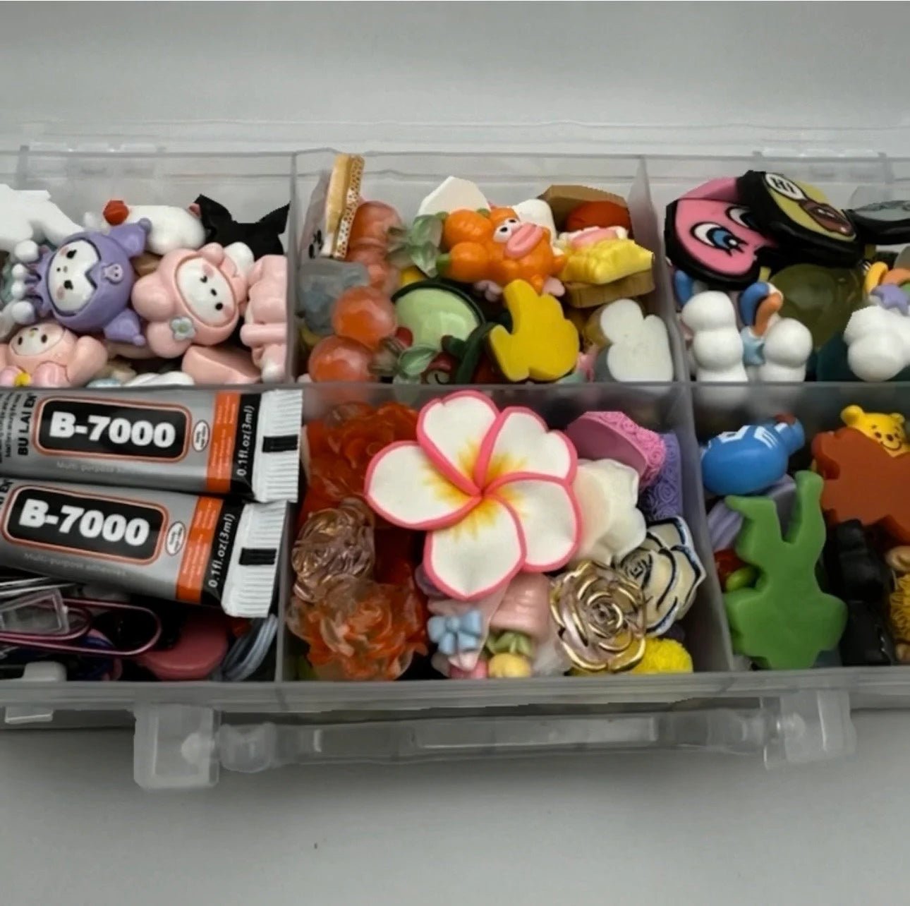 DIY Craft Box: 100+ Random Charms & Accessories with Glue - Pip & Purlie