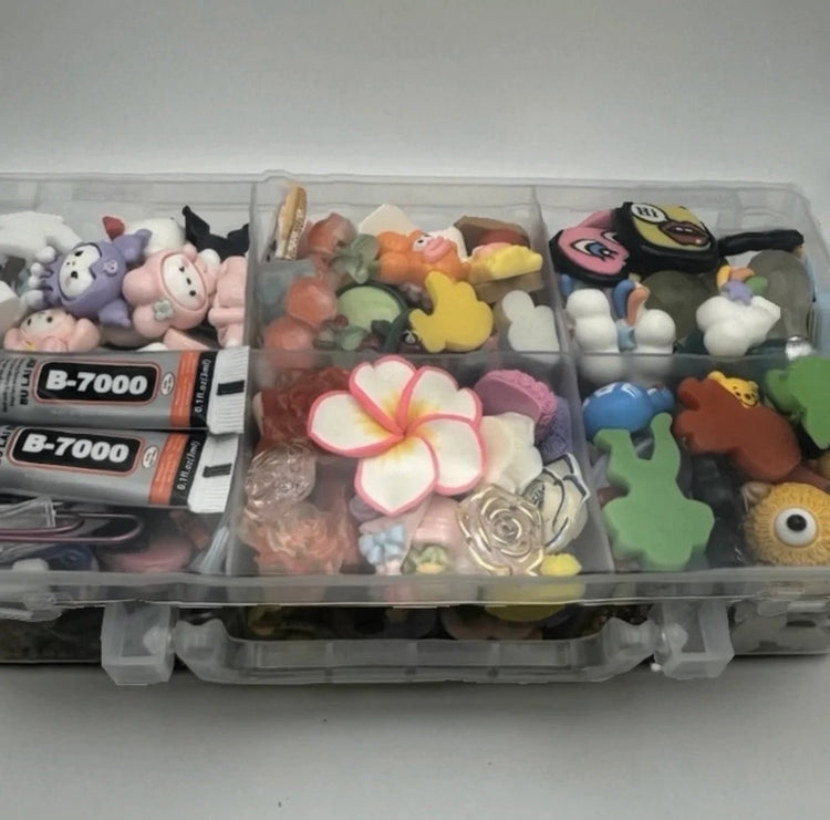 DIY Craft Box: 100+ Random Charms & Accessories with Glue - Pip & Purlie