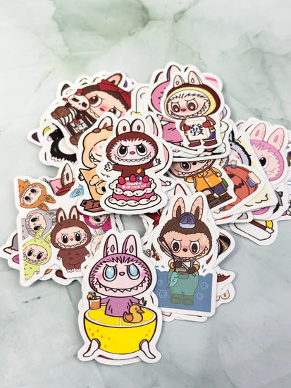 Forest Friend Monster Sticker Pack – 50 Playful, Colorful Designs! - Pip & Purlie