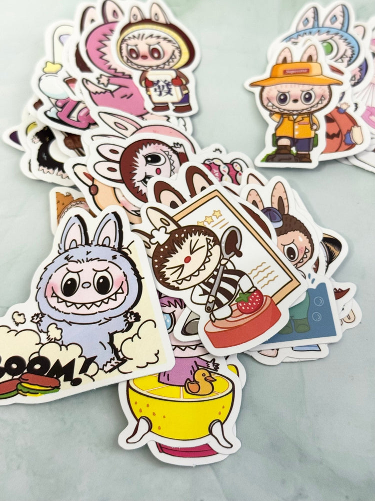 Forest Friend Monster Sticker Pack – 50 Playful, Colorful Designs! - Pip & Purlie