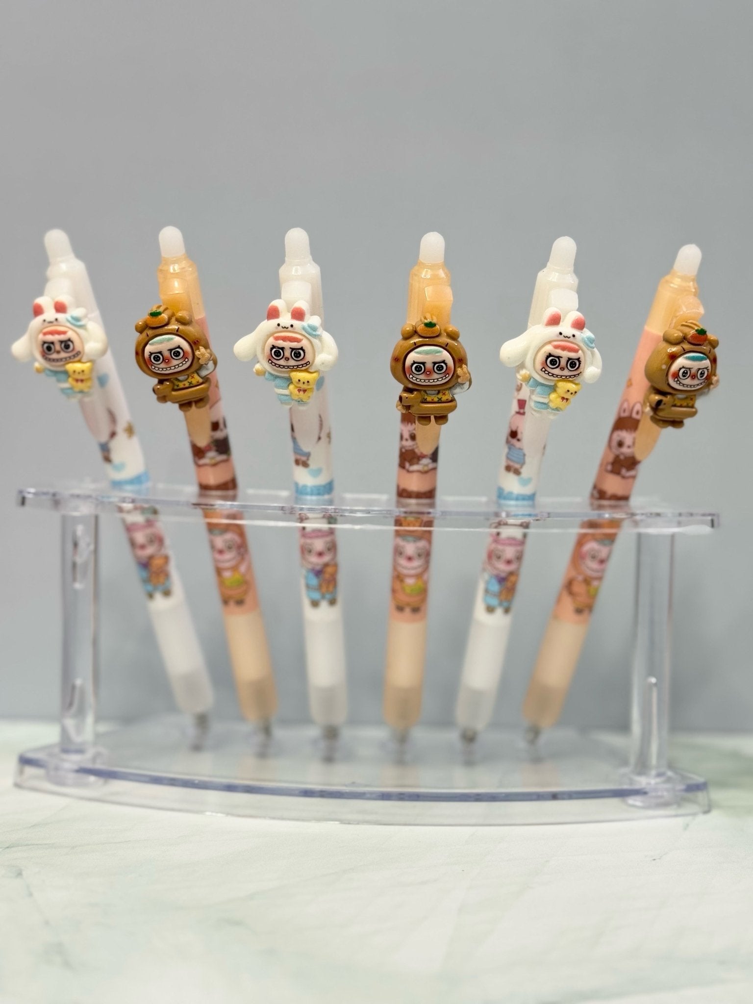 Forest Friends Pen with Charms – Smooth Black Ink • 2 Colors - Pip & Purlie