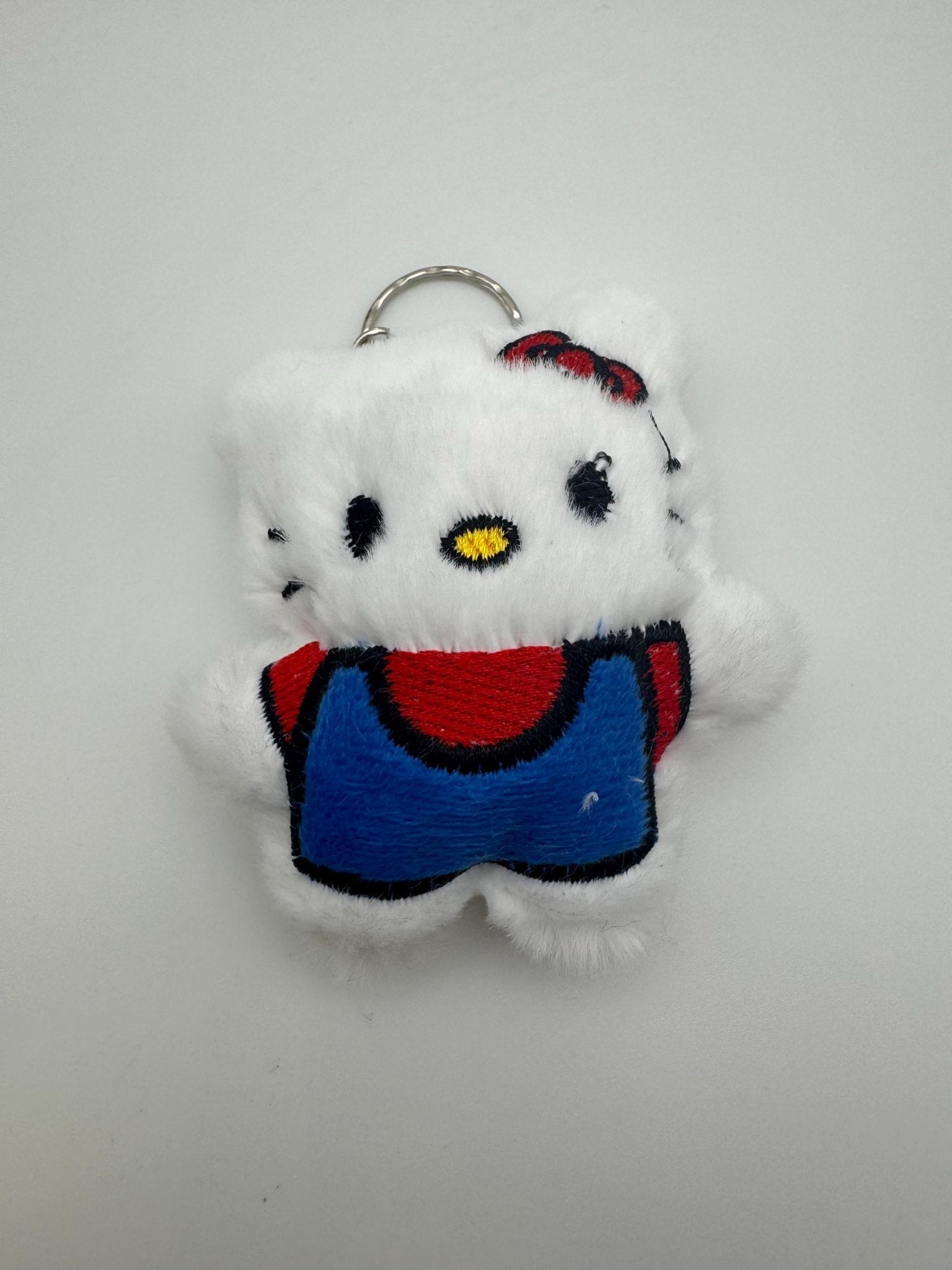 Full Body Kitty Plush Keychain - Handmade Pink Cat Charm - Pip & Purlie