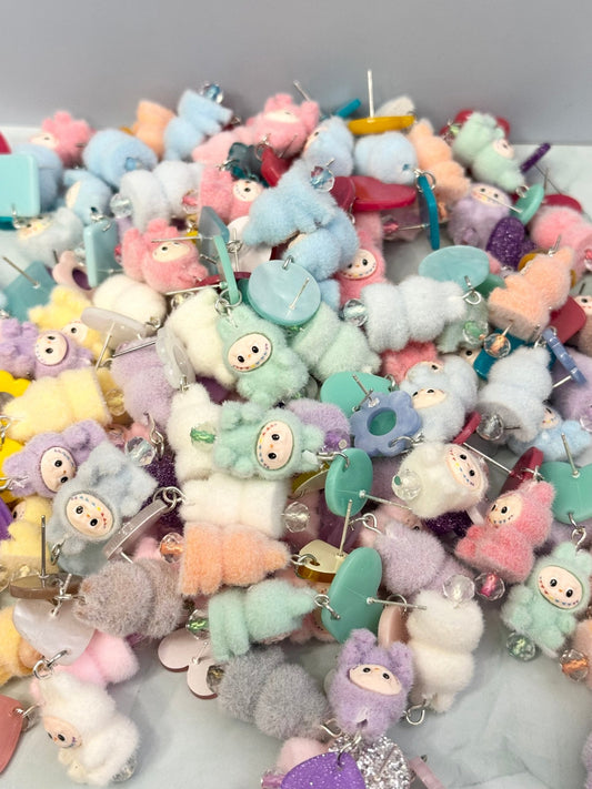 Fuzzy Forest Friends - Statement Earrings (Pair) - Pip & Purlie