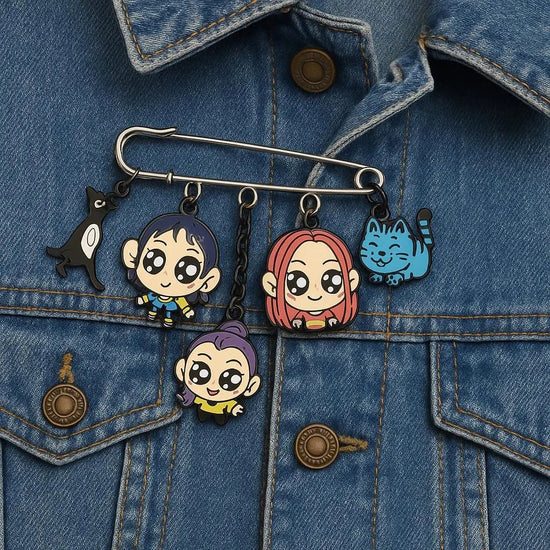 Girl Pop Decorative Pins – Collectible Accessories - Pip & Purlie